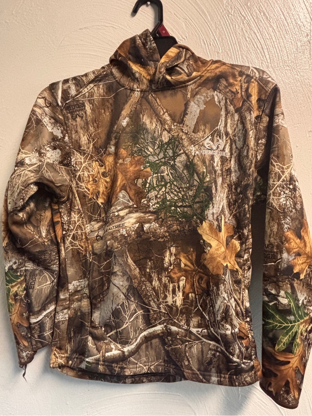Realtree Boys Camouflage Hoodie - Brown/Green